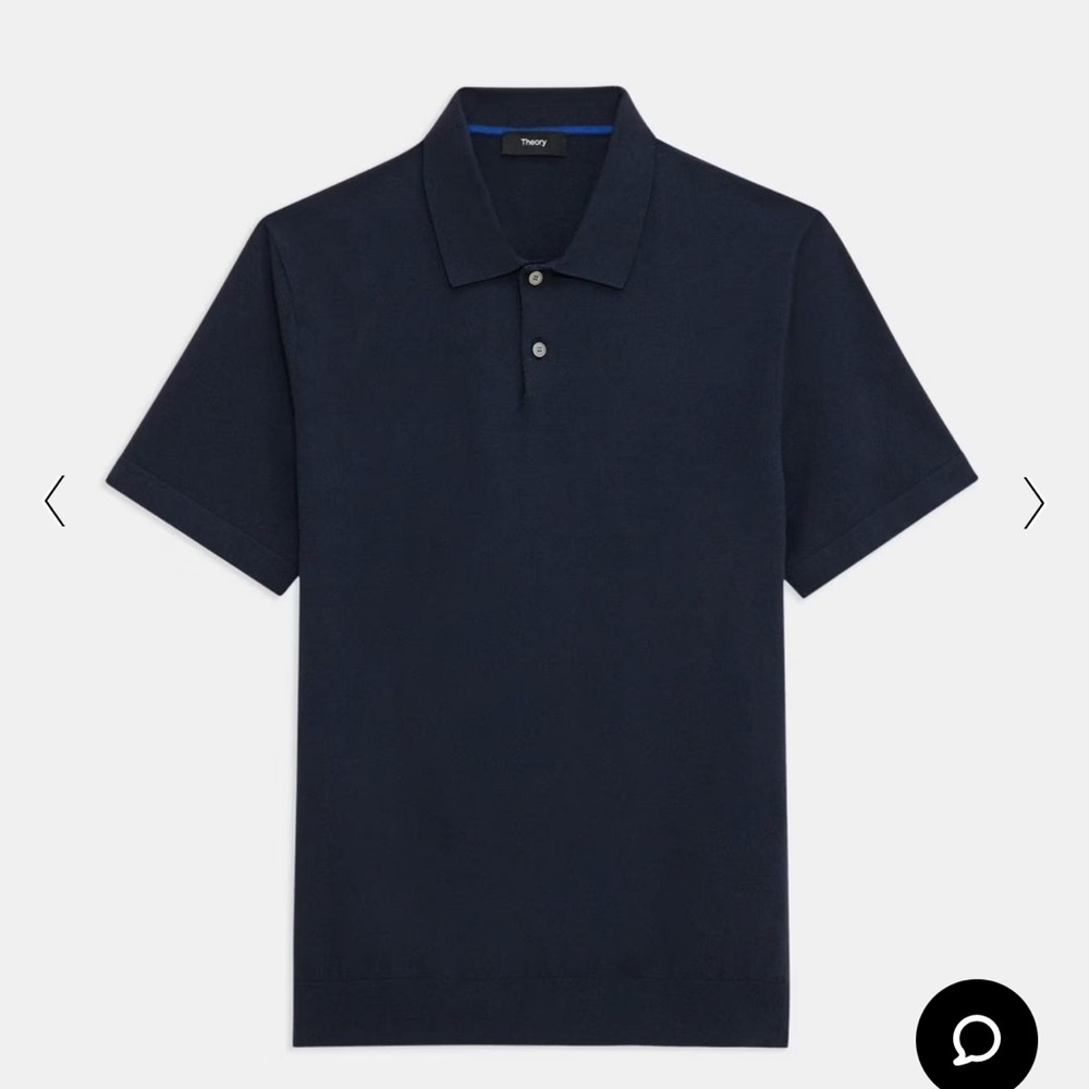 Theory, Goris Polo Shirt in Fine Bilen, Small, NWT